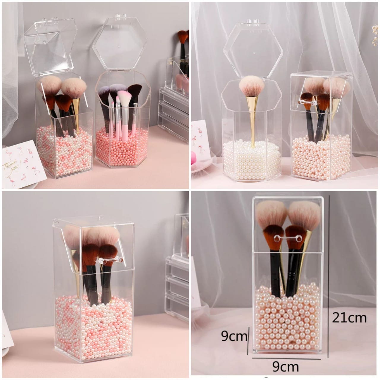 Pearl Cosmetic Brush Holder, Transparent Acrylic Cosmetic Brush Container, Brush Holder Cosmetic Brush Container Dustproof Beauty Makeup Tools Organizer, Cosmetics Brush Storage Box with Lid Pearl Cosmetic Brush Holder, Transparent Acrylic Cosmetic Brush Container, Brush Holder Cosmetic Brush Container Dustproof Beauty Makeup Tools Organizer, Cosmetics Brush Storage Box with Lid